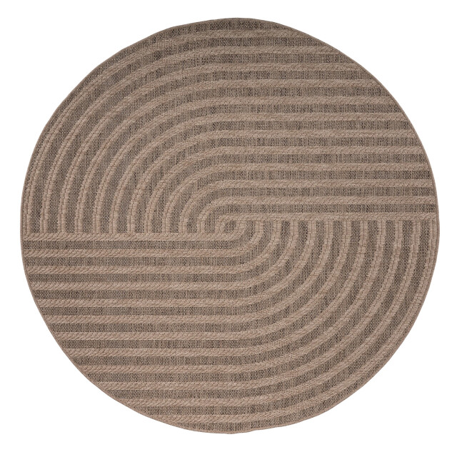 Muratap Sahara japandi rond buitenkleed jute-look weerbestendig vloerkleed 240 cm 3604004 large