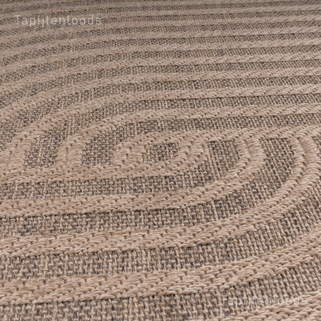 Muratap Sahara japandi buitenkleed jute-look weerbestendig vloerkleed 200x290 cm 3604007 large