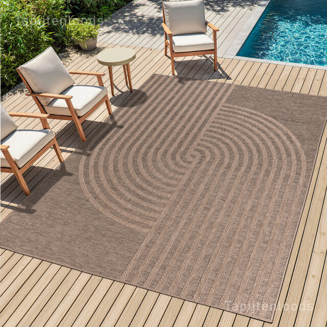 Muratap Sahara japandi buitenkleed jute-look weerbestendig vloerkleed 200x290 cm 3604007 large