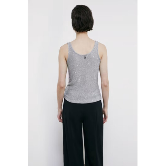Patrizia Pepe Maglia/top zilver 8K0402/K319 large