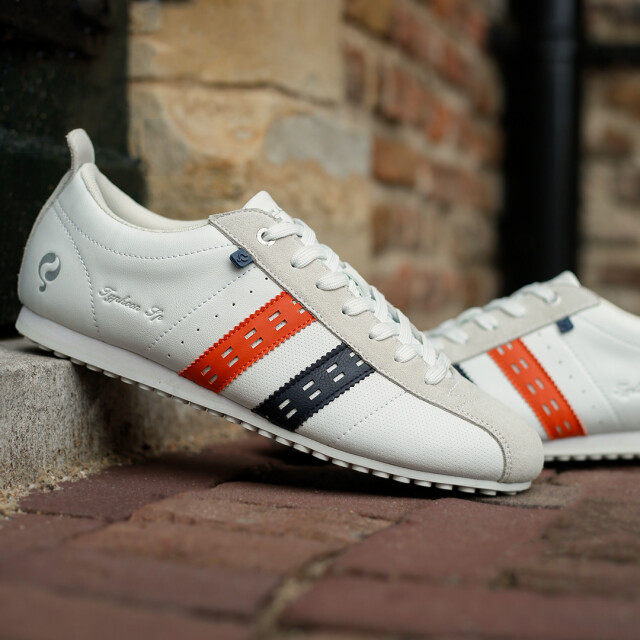 Q1905 Sneaker typhoon sp wit/donkerblauw/oranje QM1253809-000-2 large