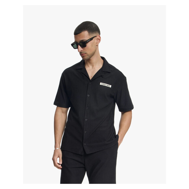croyez homme Plisse shirt korte mouw overhemden crb30026029 CRB30026029 large