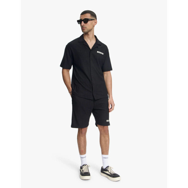 croyez homme Plisse shirt korte mouw overhemden crb30026029 CRB30026029 large