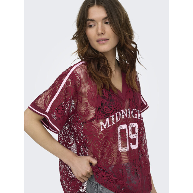 Only Onljules s/s v-neck lace top wvn ex 15383405 large