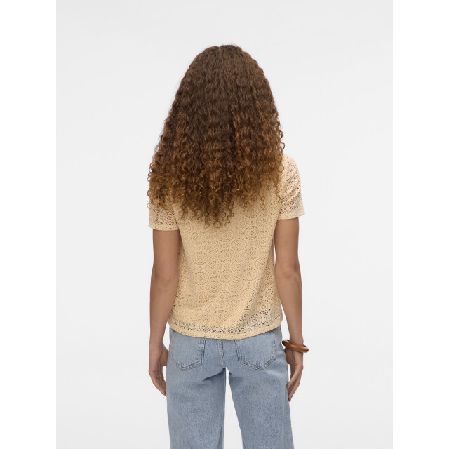 Vero Moda vmmaya ss v neck top jrs 10325037 birch 06011.198.0189 large