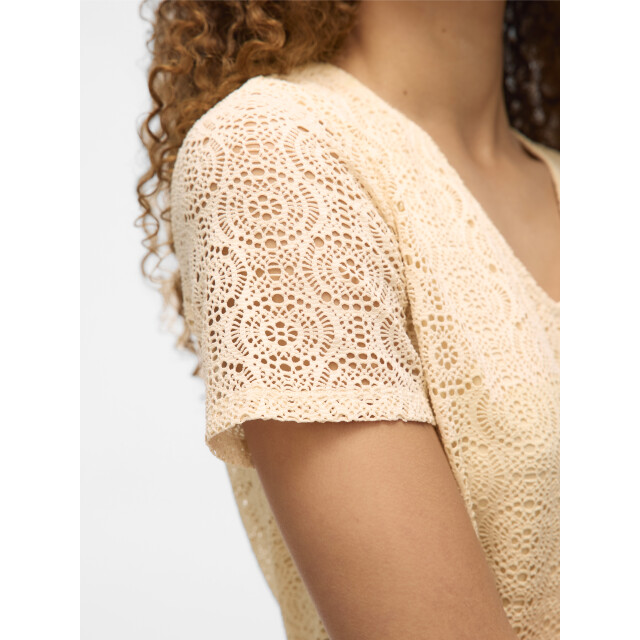 Vero Moda vmmaya ss v neck top jrs 10325037 birch 06011.198.0189 large