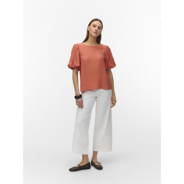 Vero Moda vmnellie ss balloon top wvn ga 10340862 langoustino 06613.560.0067 large