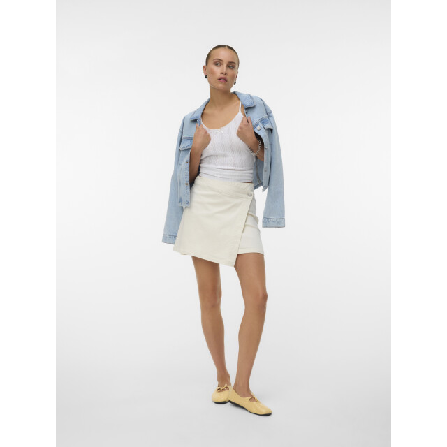 Vero Moda vmwild bella mr short wrap clr skir 10342104 snow white 06411.120.0206 large