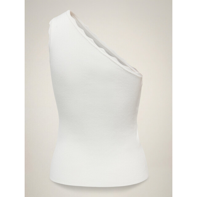 Jacqueline de Yong lou s/l oneshoulder scallop top 15373858 cloud dancer 06010.198.0123 large