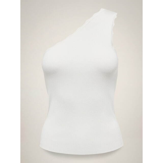 Jacqueline de Yong lou s/l oneshoulder scallop top 15373858 cloud dancer 06010.198.0123 large