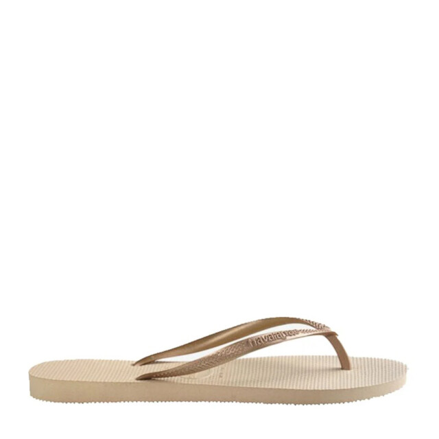 Havaianas slim | sand grey/light golde teenslippers dames 4000030.2719 large