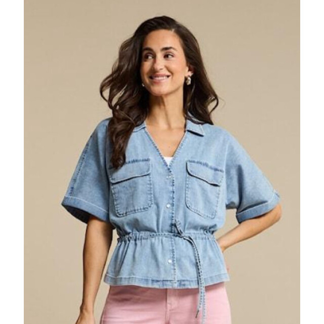 Red Button Drew drawstring denim light stone SRB4869 large