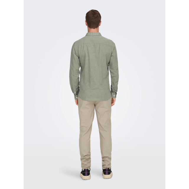 Only & Sons Onscaiden life ls solid linen shirt 22012321 large