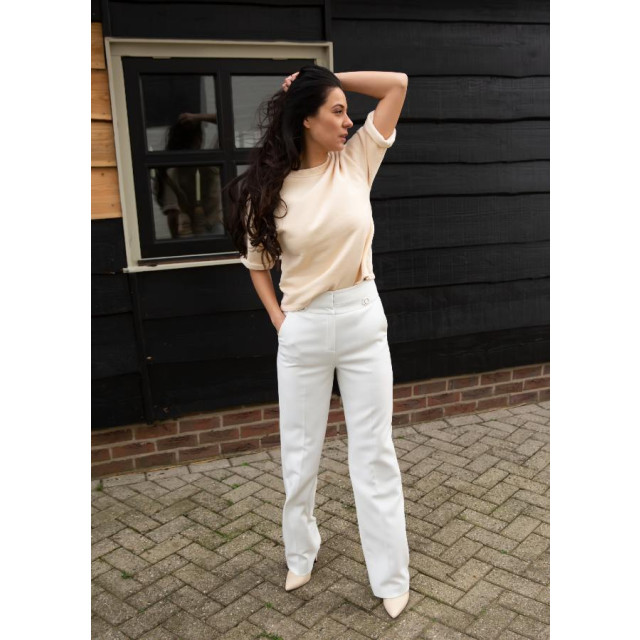 Comma Te relaxed fit pantalon Witte relaxed fit pantalon  large