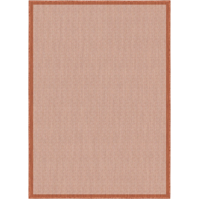 Muratap Buitenkleed brussels uni effen kader terra- 200x290 cm 3606354 large