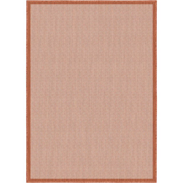 Muratap Buitenkleed brussels uni effen kader terra- 200x290 cm 3606354 large