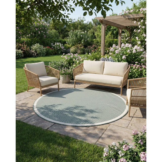 Muratap Buitenkleed brussels rond uni effen 160 cm rond 3606337 large