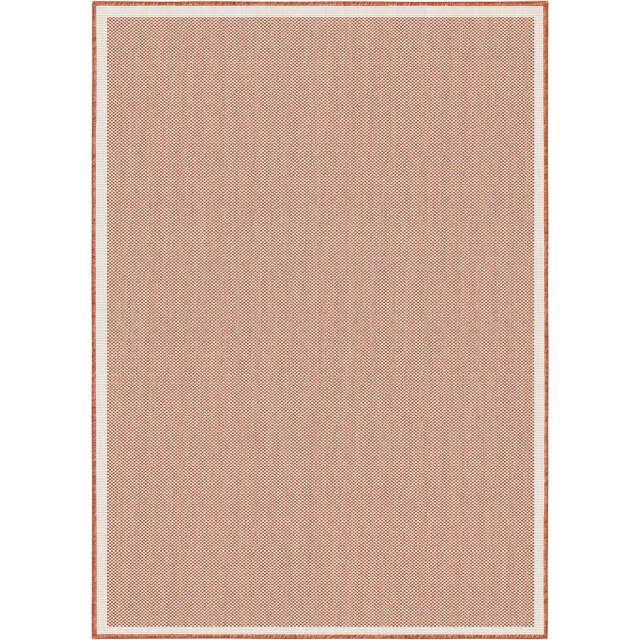 Muratap Buitenkleed brussels uni effen kader terra- 200x290 cm 3606354 large