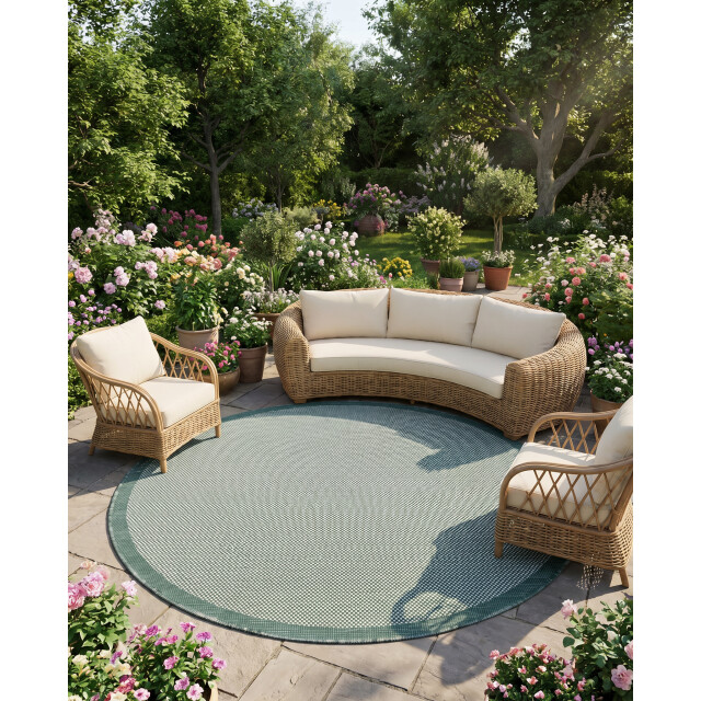 Muratap Buitenkleed brussels rond uni effen 160 cm rond 3606337 large
