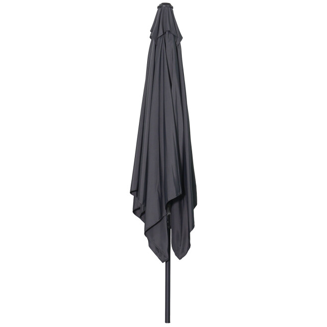 Garden Impressions Lotus parasol 250x250 cm carbon black donker grijs 3515875 large