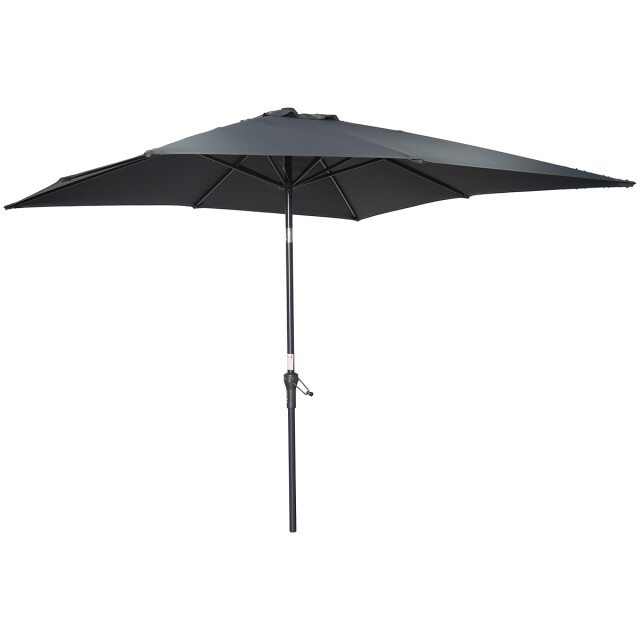 Garden Impressions Lotus parasol 250x250 cm carbon black donker grijs 3515875 large