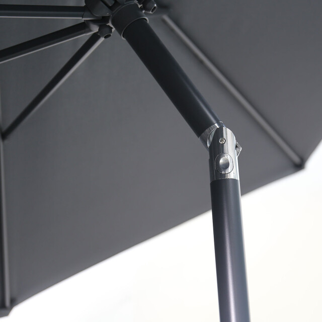 Garden Impressions Lotus parasol 250x250 cm carbon black donker grijs 3515875 large