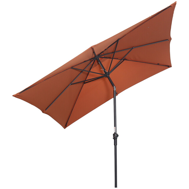 Garden Impressions Lotus parasol 250x250 cm carbon black koper 3537848 large