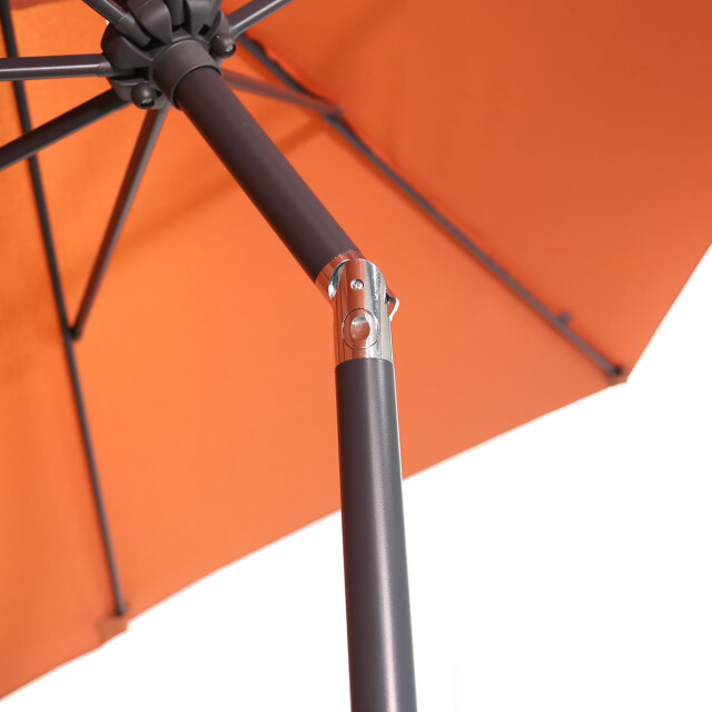 Garden Impressions Lotus parasol 250x250 cm carbon black koper 3537848 large