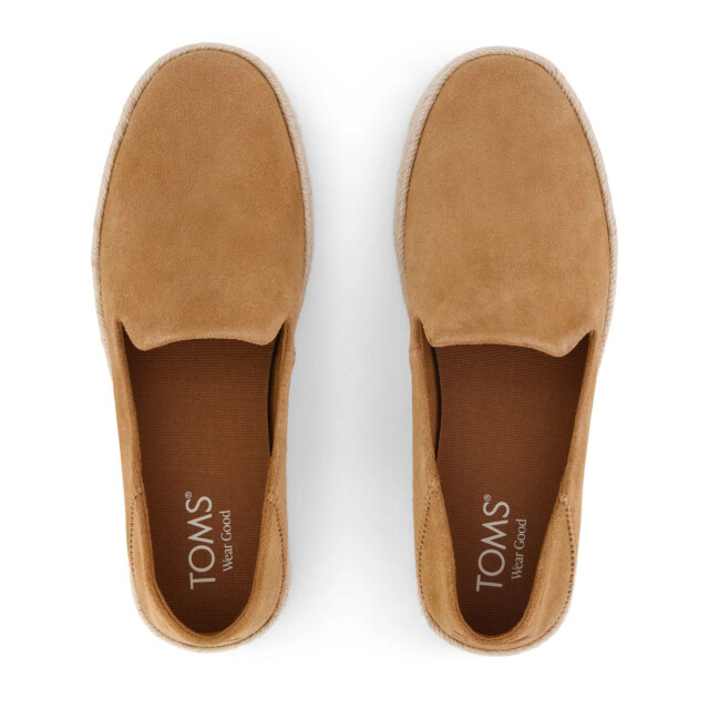 Toms Carolina medium brown instappers slip ons dames 10023312 large