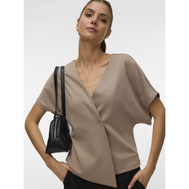 Vero Moda Vmsmilla sonja ss v-neck top exp 10354778 large