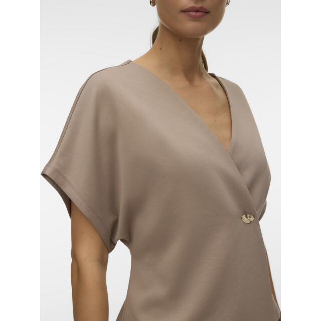 Vero Moda Vmsmilla sonja ss v-neck top exp 10354778 large