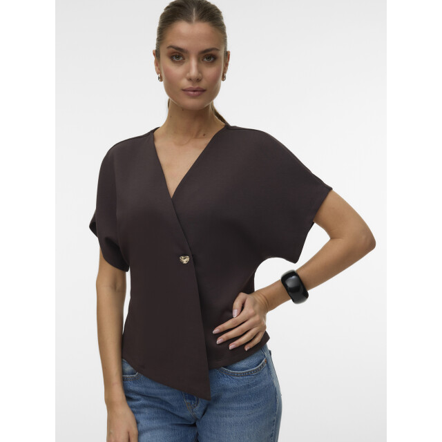 Vero Moda Vmsmilla sonja ss v-neck top exp 10354778 large