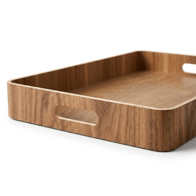 Casa di Elturo Dienblad bamboe met handgrepen – l42 x b31 x h5 cm – serveerblad hout – tray - 3607455 large