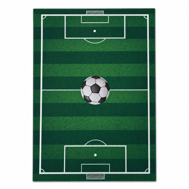 Muratap Kinderkleed voetbal vloerkleed kinderkamer anti-slip 90x145 cm 3607188 large
