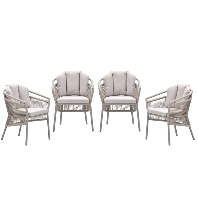 Garden Impressions Prato tuinstoelen set van 4 rope 3576576 large