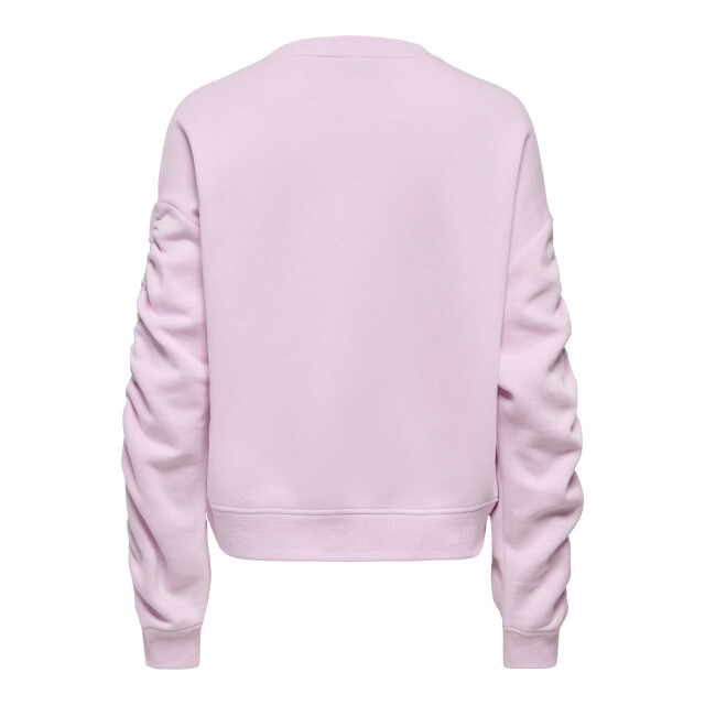 Only Onlsweat l/s ruched crew swt 15382073 large