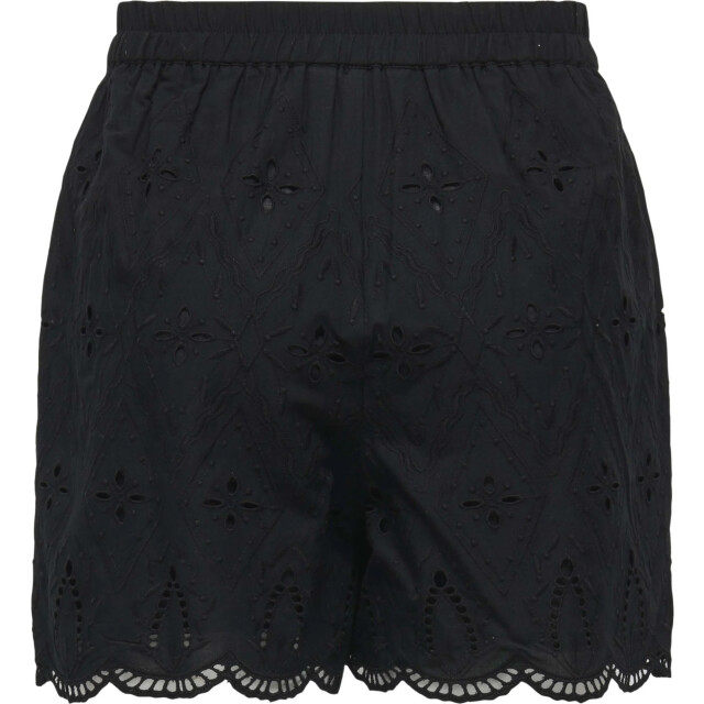 Only Onlfrani emb pull up shorts wvn black 15375568-177911 large