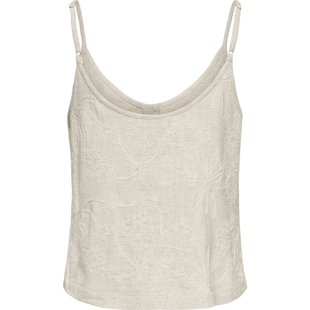Only Onlsiesta linen bl emb singlet pnt moonbeam/w. ton 15374121-201511001 large