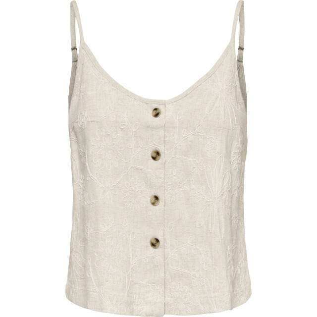 Only Onlsiesta linen bl emb singlet pnt moonbeam/w. ton 15374121-201511001 large