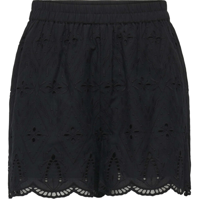 Only Onlfrani emb pull up shorts wvn black 15375568-177911 large