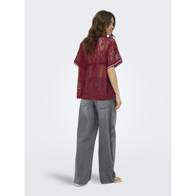 Only Onljules s/s v-neck lace top wvn ex 15383405 large