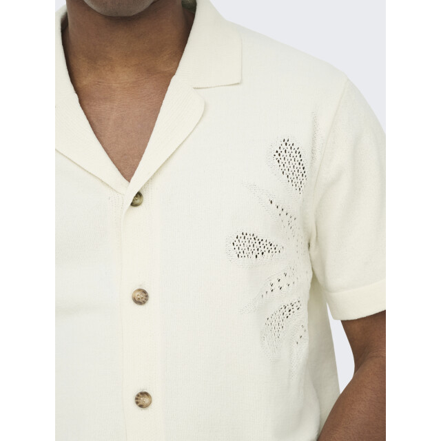 Only & Sons Onsjam life reg ss shirt knit 22037745 large
