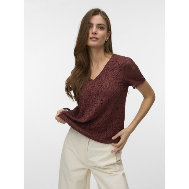 Vero Moda Vmmaya ss v neck top jrs - 4382.40.0002 large