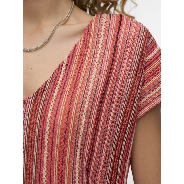 Vero Moda Vmdemi ss v-neck top jrs ga dessin 4382.49.0005 large