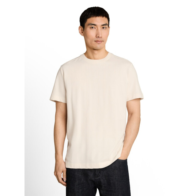 Tom Tailor Structure t-shirt ecru 5339.03.0033 large
