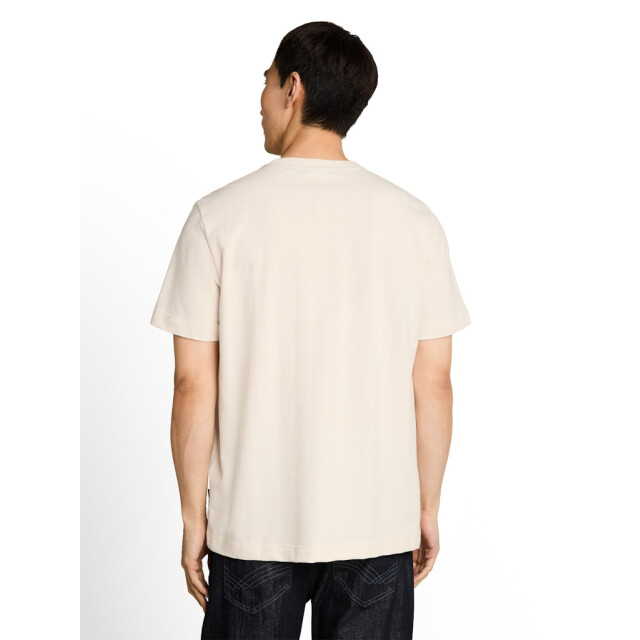 Tom Tailor Structure t-shirt ecru 5339.03.0033 large