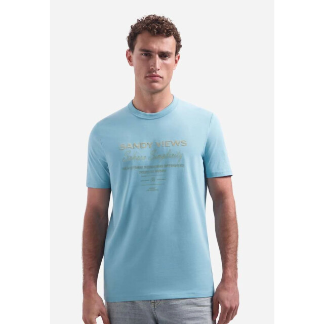 No Excess T-shirt crewneck graphic seablue 32340419-039 large