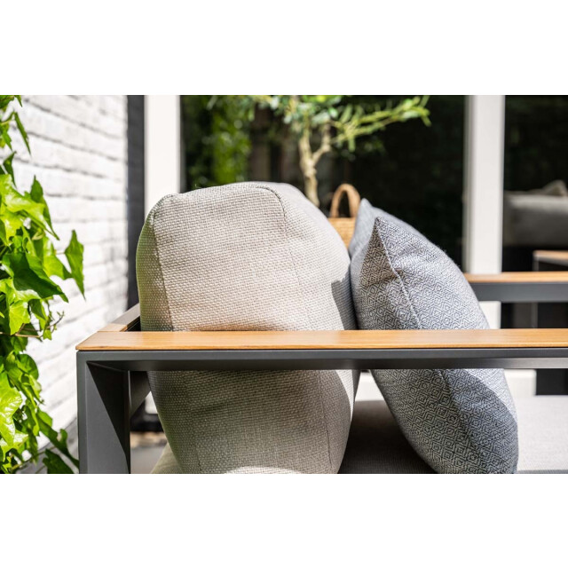 Garden Impressions Levanto 5-persoons loungeset aluminium -teaklook- 3177412 large