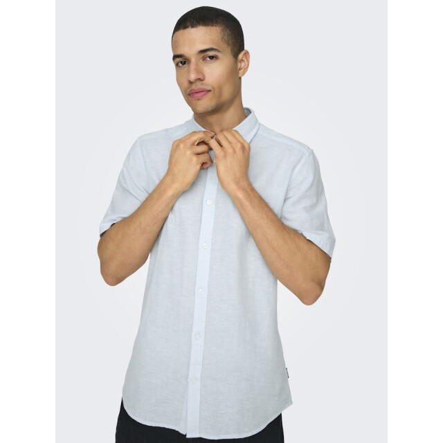 Only & Sons onscaiden life ss solid linen blend 22009885 cashmere 05632.211.0054 large