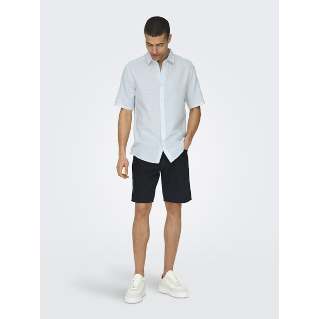 Only & Sons onscaiden life ss solid linen blend 22009885 cashmere 05632.211.0054 large